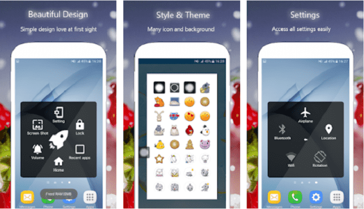 Easy Touch Pengganti Tombol Power dan Volume di ANdroid