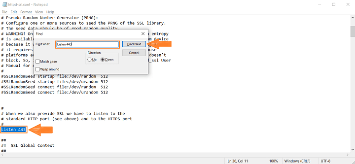 Edit Config di Pengaturan Xampp