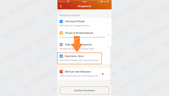 Cara Menghapus Semua Foto di Akun Tantan