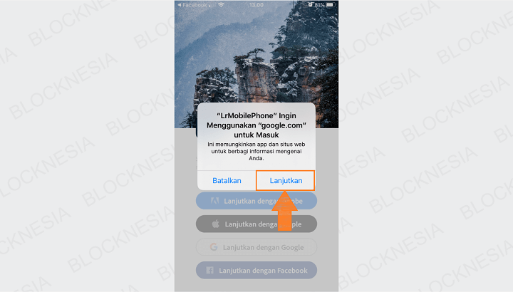 Konfirmasi Pendaftaran Akun Lightroom dengan Email