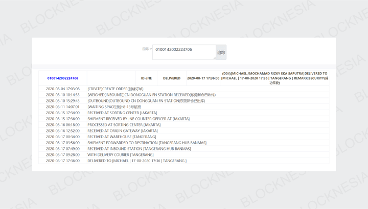 Cara Tracking Pengiriman Paket Akulaku dari Hongkong ke Indonesia