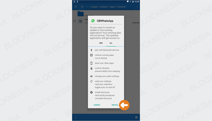 Buka File Manager Lalu Klik GBWhatsApp
