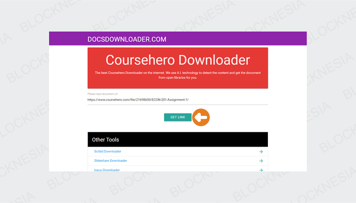Buka Situs Course Hero Downloader