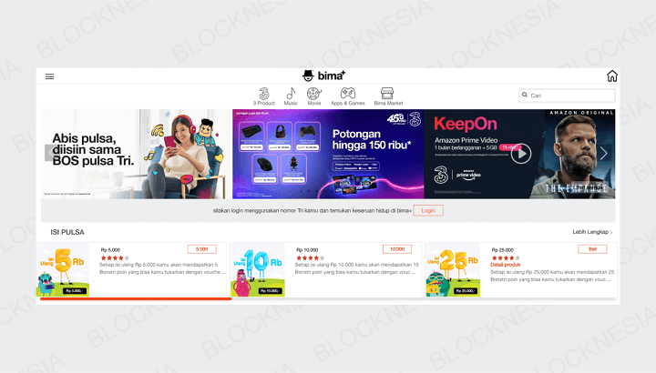 Cara Kirim Paket Kuota Internet 3