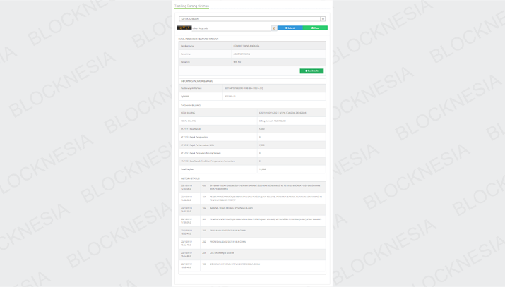 Resi Standard Express Cek Lewat Bea Cukai Indonesia