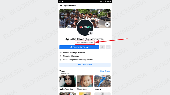 Cara Membuat Kode BIO di FB Lite Android dan iPhone