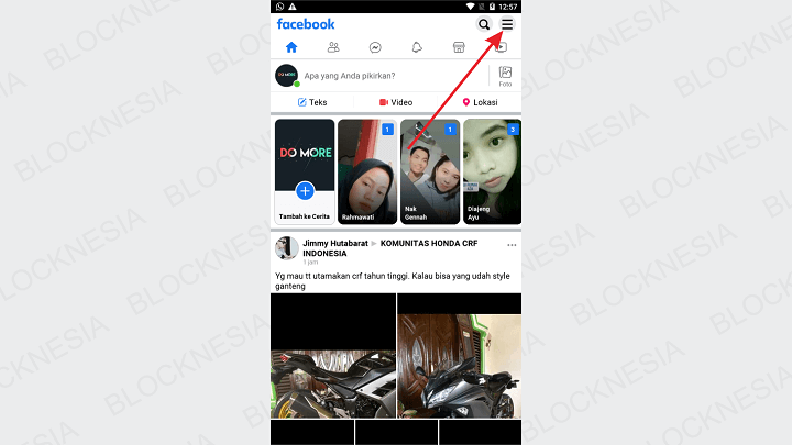 Cara Menambahkan BIO Facebook Lite