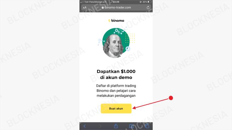 Cara Membuat Akun Binomo