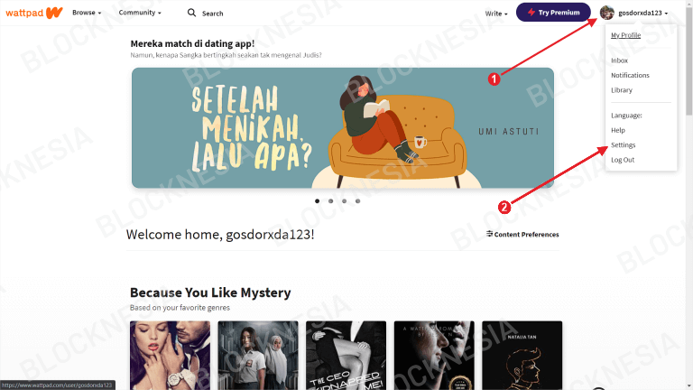 Cara Menghapus Akun Wattpad Permanen
