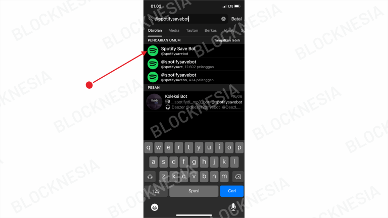 Cara Download Lagu Spotify di Telegram